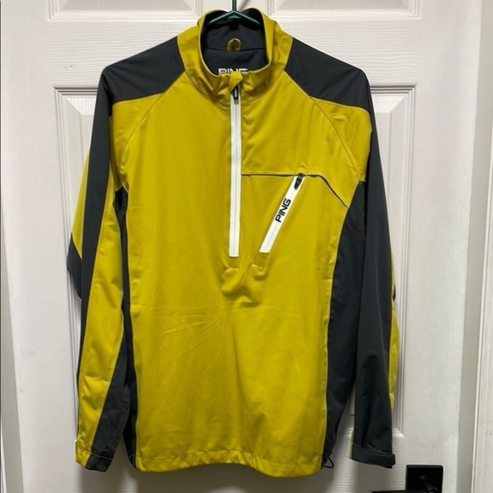 Ping Performance Yellow And Black Jacket With Sta… - image 1